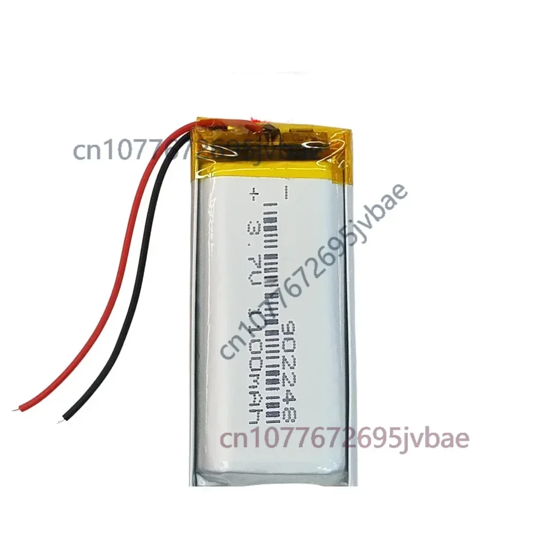 902248 Compatible with 852248 952248 1100mAh Lithium Battery for Wireless Microphone and Facial Massager