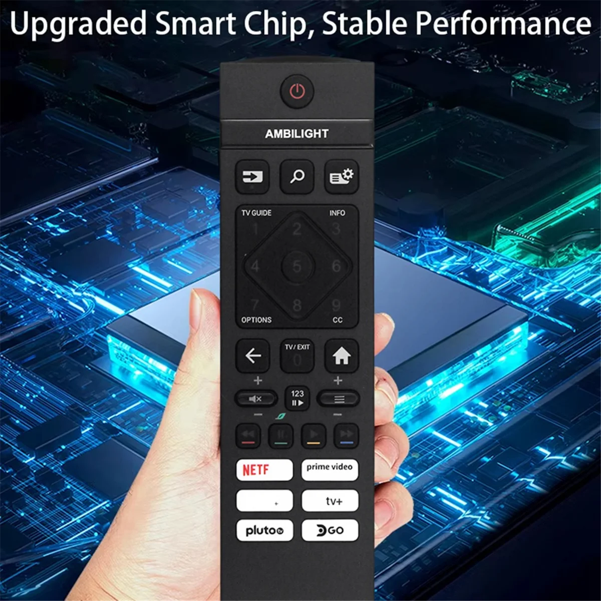 استبدال جهاز التحكم عن بعد SRC-3216-11 لتلفزيون فيليبس 398GR10BEPHNB000SY SRC-3216-11 جهاز التحكم عن بعد بدون صوت