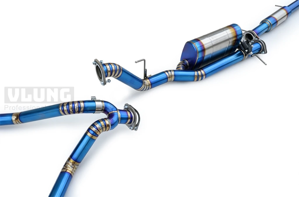 High Flow Valvetronic Full Titanium Cat Back Exhaust For Ford Ranger 2.3T 2018-2026 Light Weight Racing Mod Kit view 6