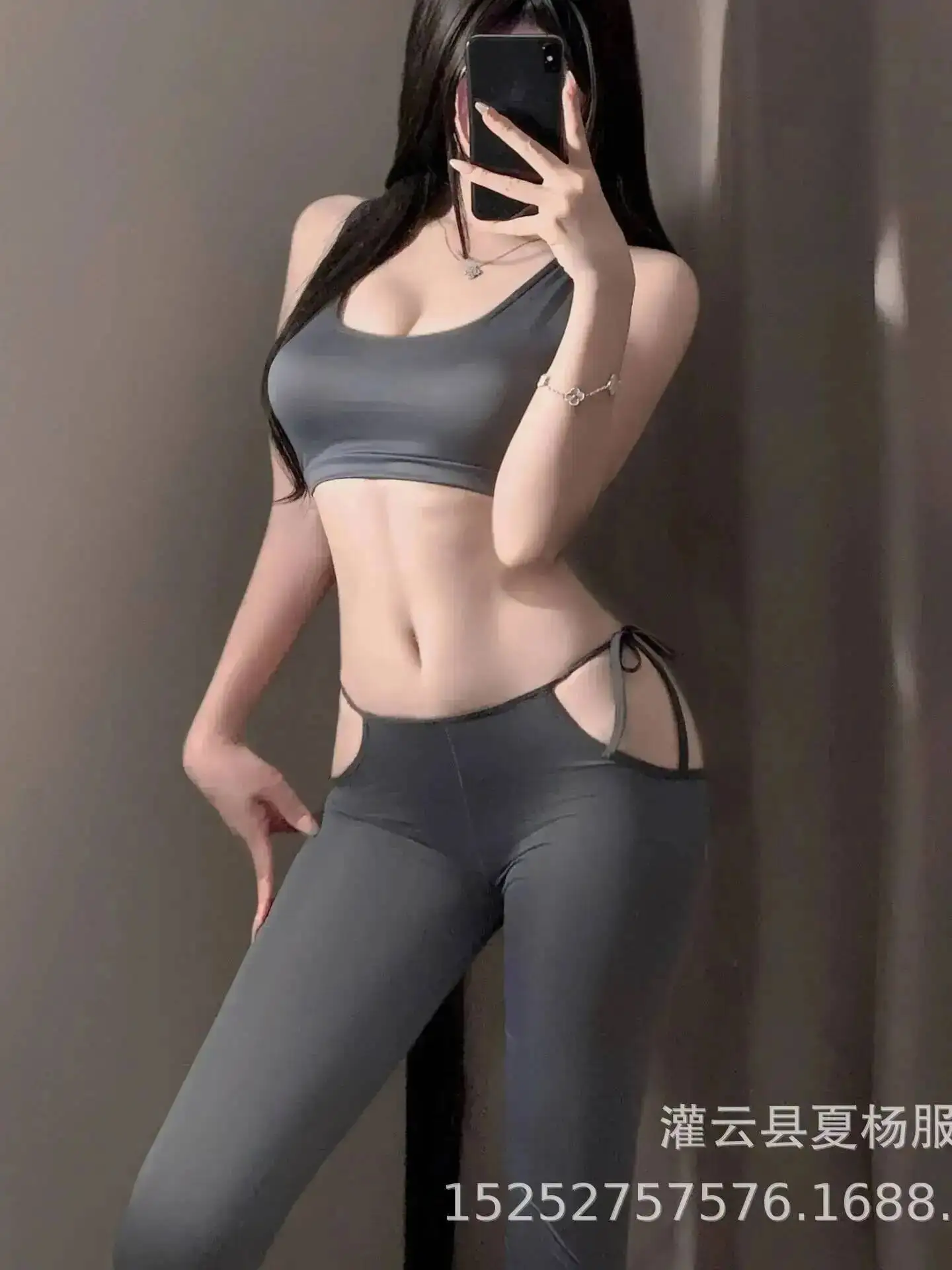 여성용 레이스업 요가 팬츠 섹시한 오픈 크로치 엉덩이 노출 열정적인 야외 섹시한 와일드 세트 순수한 욕망 스타일 섹시한 여성 5VXB