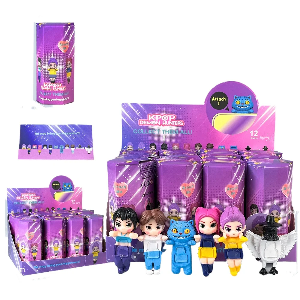 Koreaanse K Pop Demon Hunters Blind Box Huntrix Anime Figuur Kawaii Telefoon Ornament Mystery Surprise Bag Collectible Cadeau voor fans