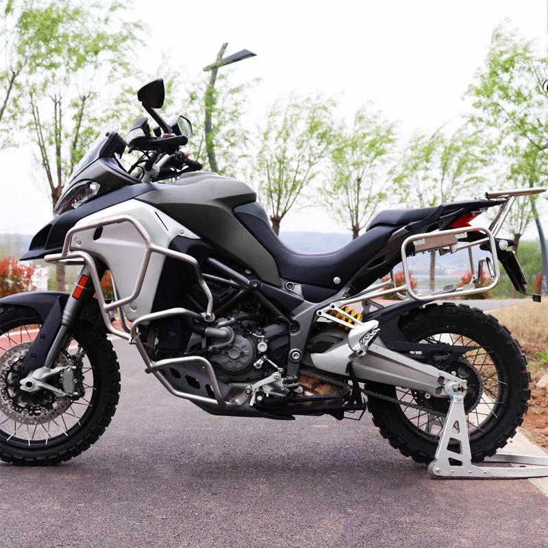 Motorcycle Saddlebag Side Toolbox Bracket Top Case Luggage Pannier Rack Fit For Ducati Multistrada 950/S V2/S 1260 1200 Enduro