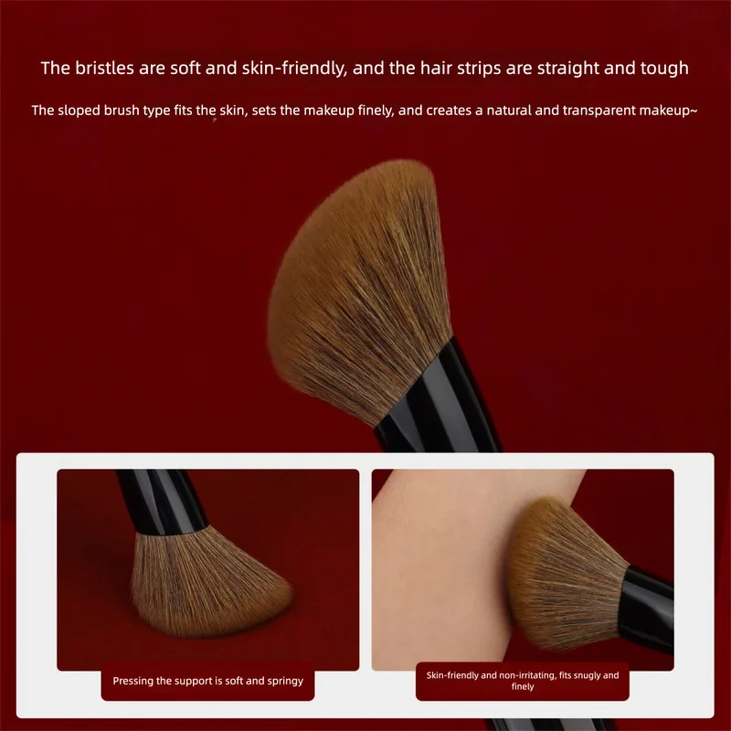 Charming Lady Zhu Glaze N110 Large Angled Face Contour Setting Powder Beginner Soft Bristle Makeup Brush