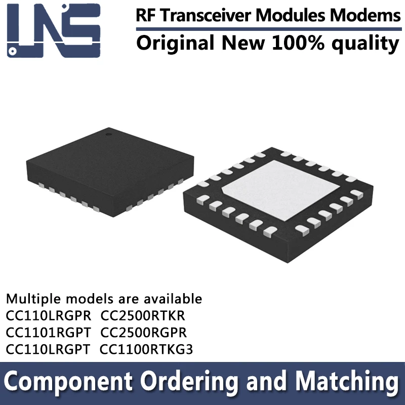 1PCS CC110LRGPR CC2500RGPR CC2500RTKR CC1101RGPT CC110LRGPT CC1100RTKG3 VQFN-24 RF Transceiver Modules Modems