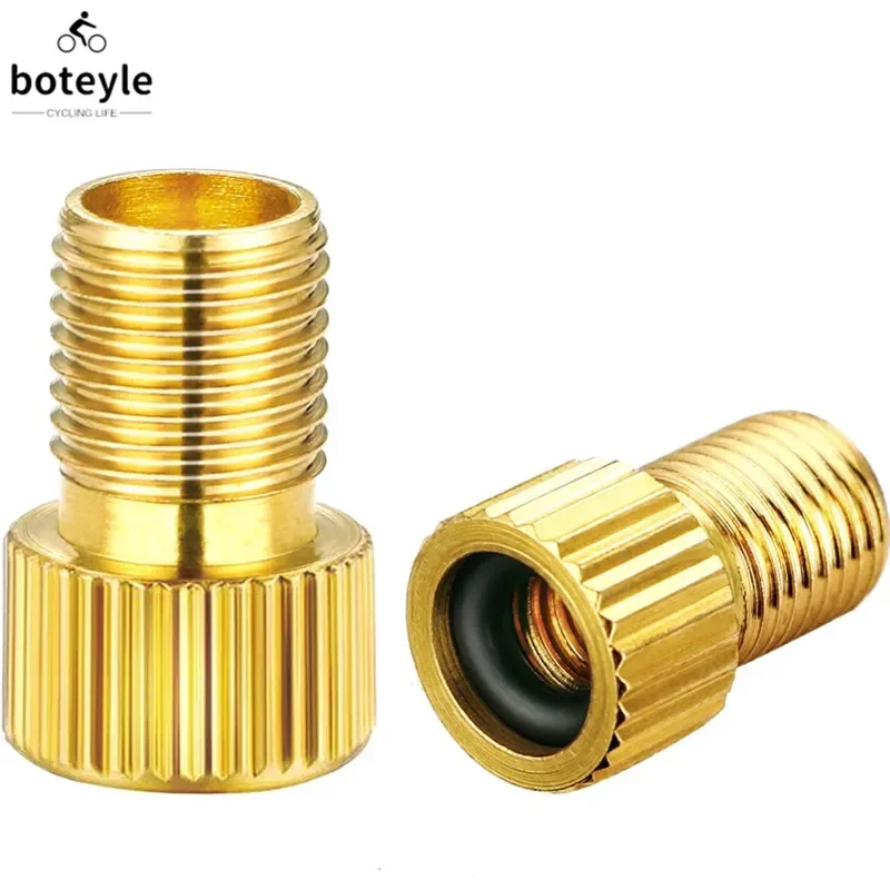 2/10Pcs Valve Adapter Pump Convert Presta To Schrader Copper Valve Adaptor Wheels Gas Nozzle Tube Tool Bike Bicycle Accessories