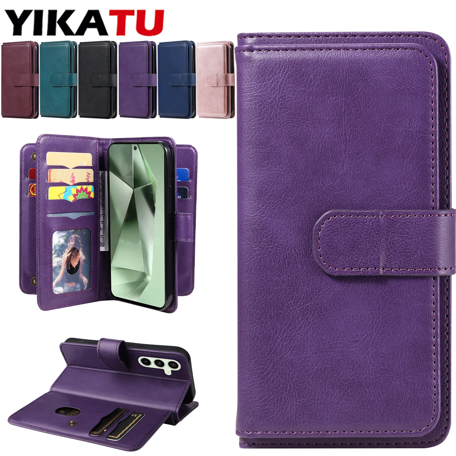

For Samsung Galaxy A32 A33 A34 A35 A36 A37 A40 A41 A42 A50 A51 A52 A53 A54 A55 A56 A57 A70 A71 A72 A73 A81 A82 A91 Wallet Case