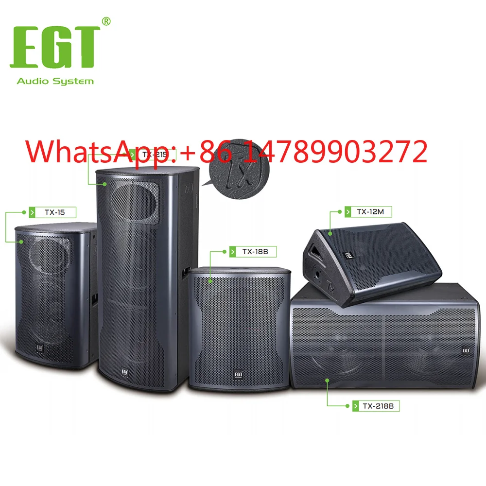 TX Series 10/12/15in 2Way Passive Speaker For Wedding Church Outdoor Party Stage Audio