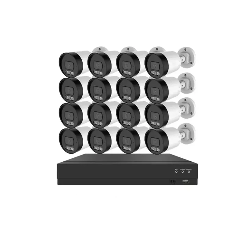 for 16 Channel Wired  Security Camera System with  Kit 4K 8MP Indoor Outdoor IP Cameras Night  Surveillance Set