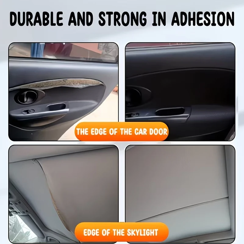 Automotive Repair Adhesive, Transparent Fast-Drying Glue for Dashboard, Door Panels, Headliners, Plastic and Fabric Bonding