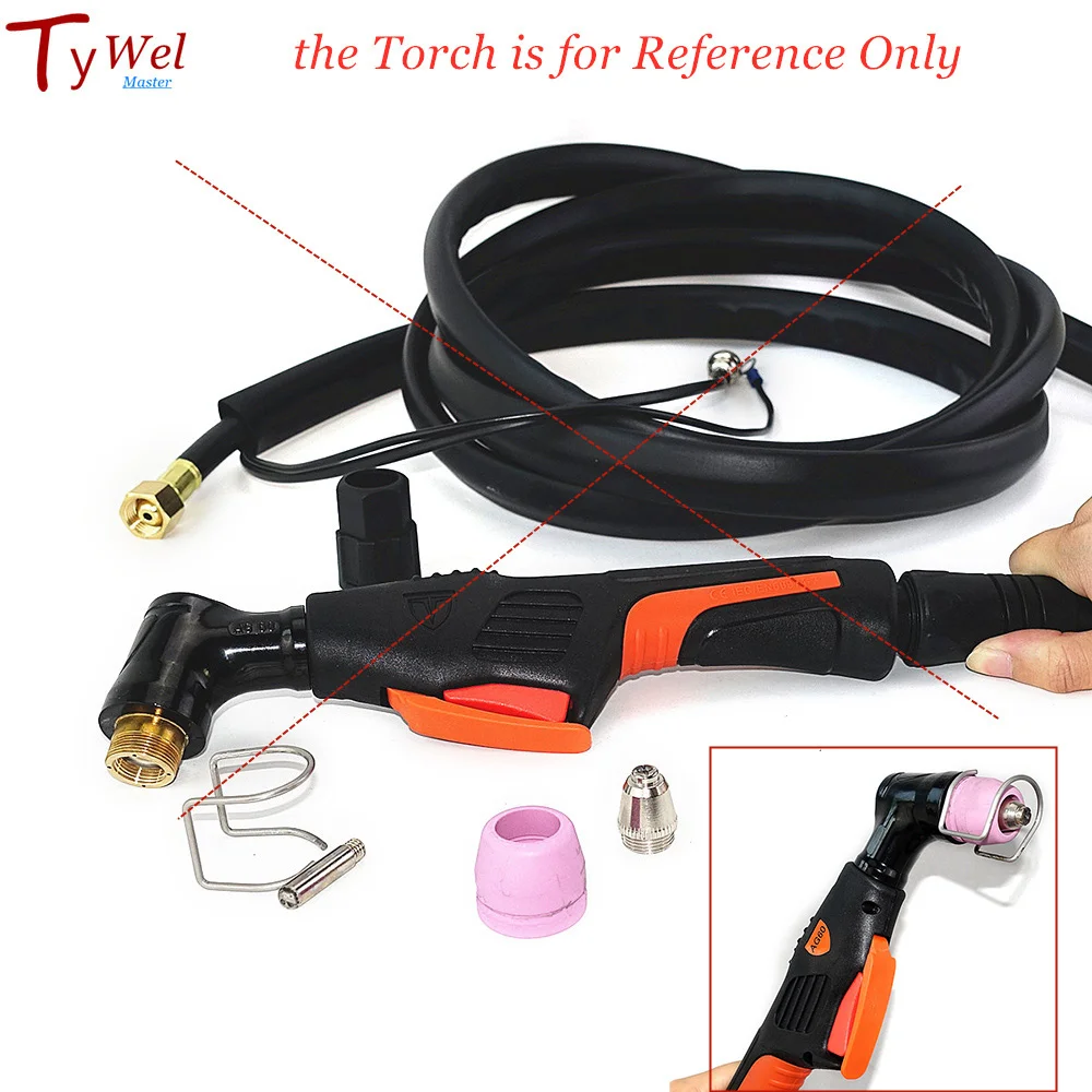40pcs AG60 Plasma Cutting Torch Consumable SG55 Plasma Cutter Kit 60A AG-60 Plasma Torch Tip Electrode Nozzle