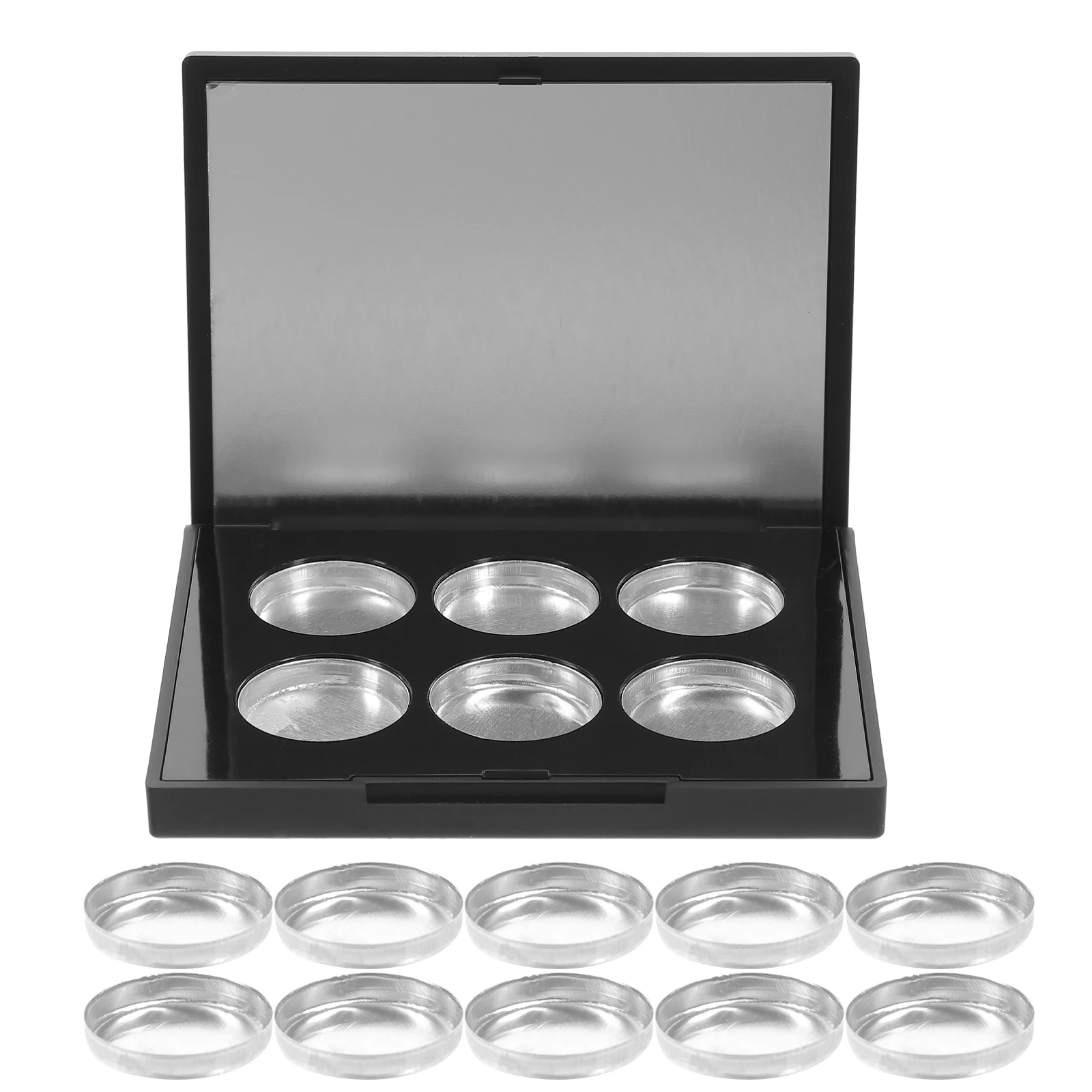 

1Set Empty Eyeshadow Box Highlighter Container DIY Eyeshadow Tray Compact Size Lightweight Cosmetics Storage Gift