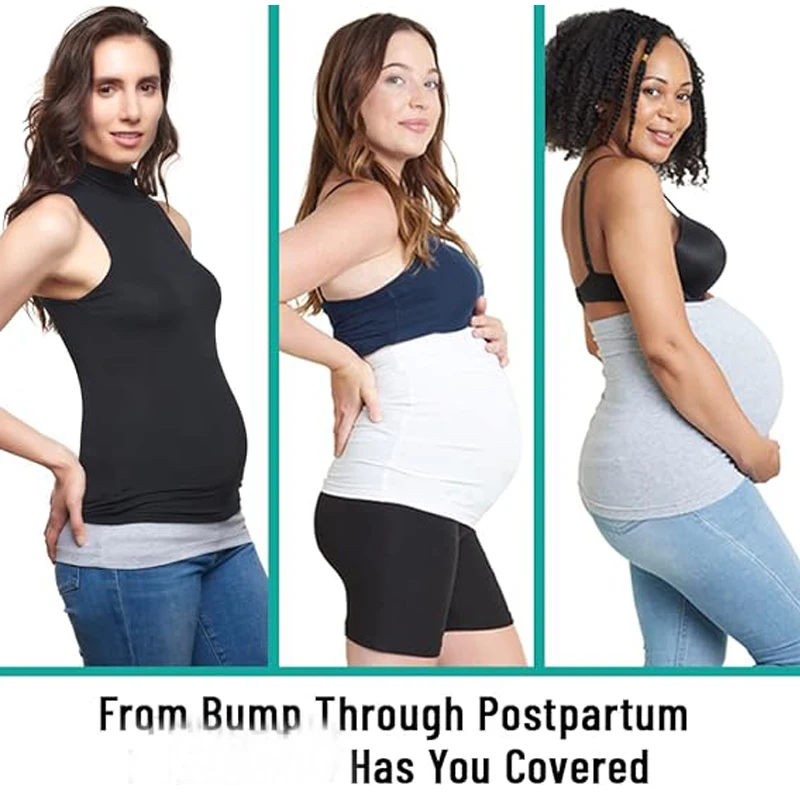 3packs/ Pregnancy  Belly Bands  Maternity & Postpartum Shirt Extender for All Stages of Pregnancy Corset Prenatal Care Shapewear