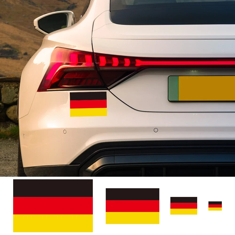 

3Pcs German Flag Car Sticker Waterproof Styling Motorcycle Decals Accessories For Skoda Seat VW Volkswagen Suzuki Smart Toyota