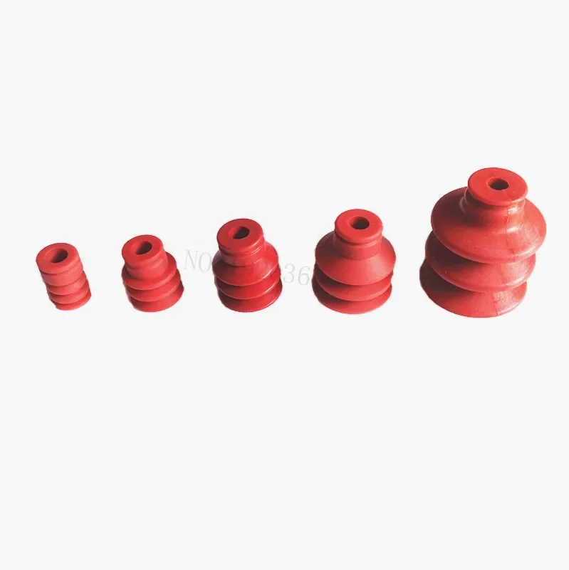 10 PCS vacuum sucker red silicone sucker 3 layer of resistance to high temperature oil sucker BT series chuck