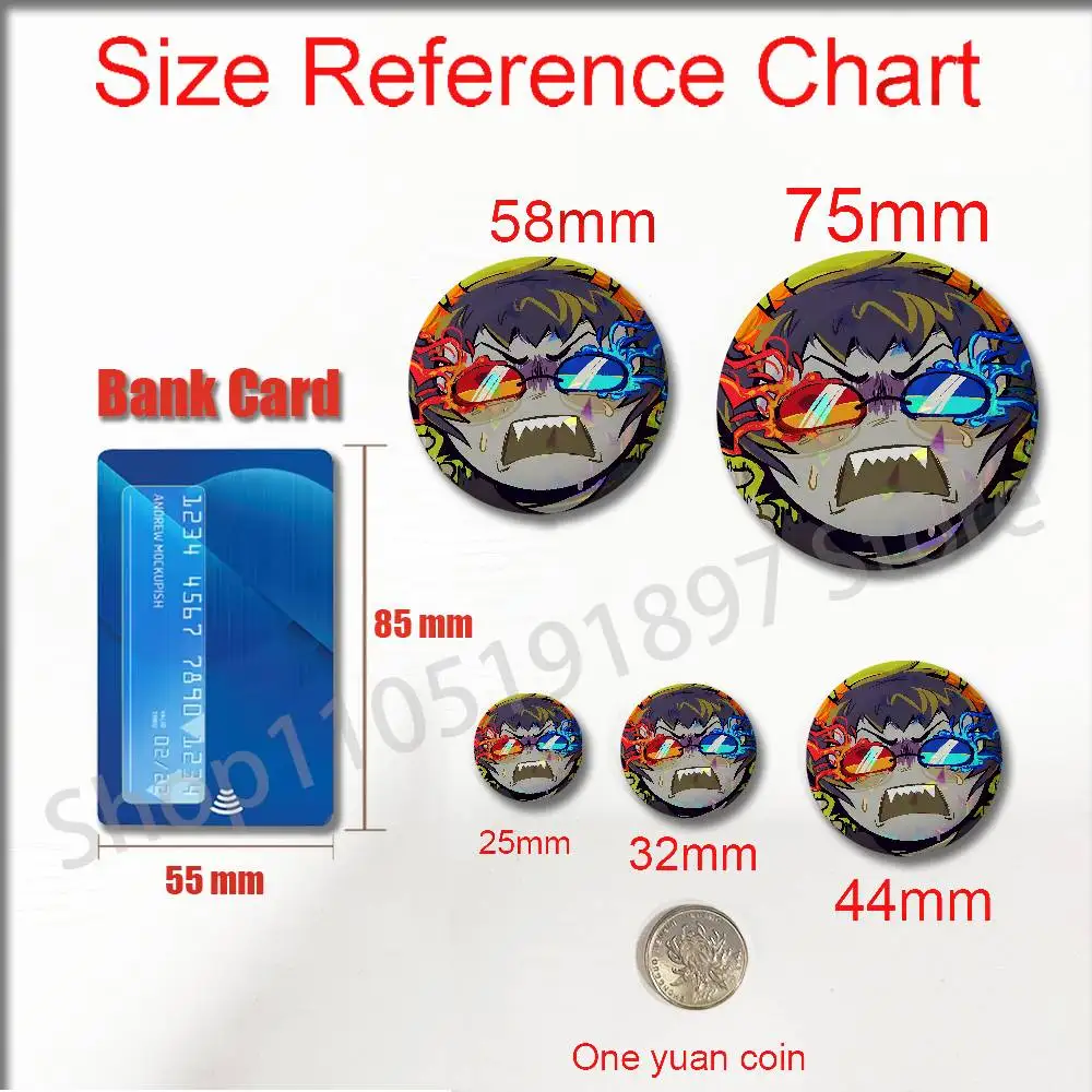 H-Homestuck V-Vriska S-Serket Insignia Badge Cover For Round Pin Brooch Decoration 32mm 25mm 44mm 75mm 58mm