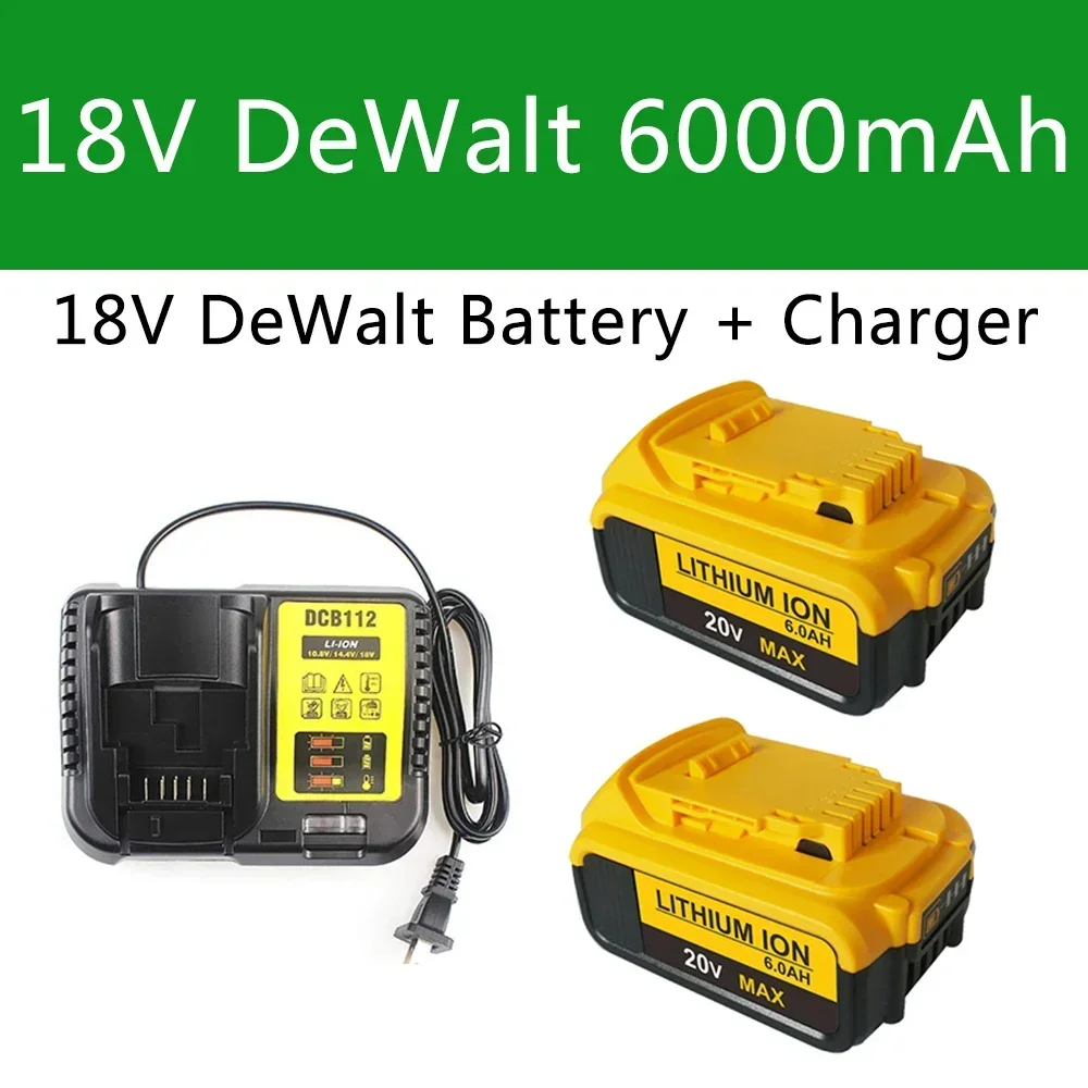 20V Battery Replacement DCB200 for DCB185 DCB203 DCB206 DCB181 DCB184 Rechargeable Lithium Battery 18V Power Tools