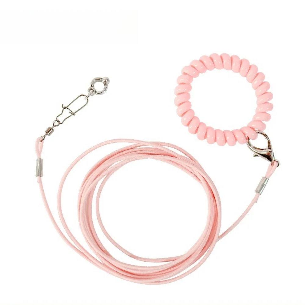 Elastic Parrot Traction Rope Metal Buckle Multiple Size Parrots Training Leash Lightweight Anti-flying Bird Foot Chain for Birds