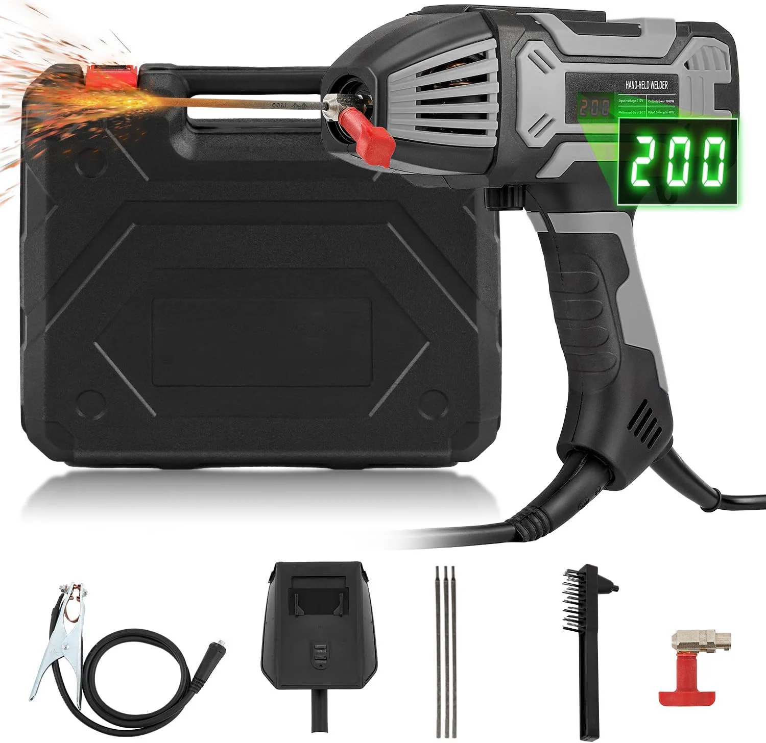 Soldadora de Arco Digital Inteligente de 4600W, 110V/220V, Portátil, Automática, Eléctrica, para Uso Doméstico