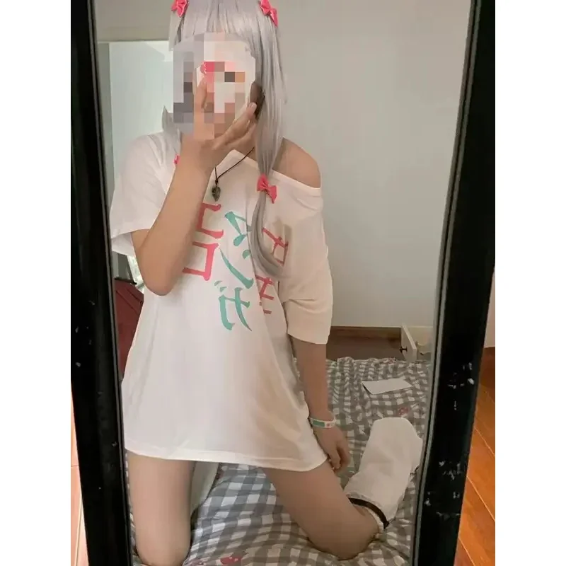 Sn66 Sensei anime Izumi cosplay costumes summer short sleeve casual fancy cartoon tops for grilsw & C @