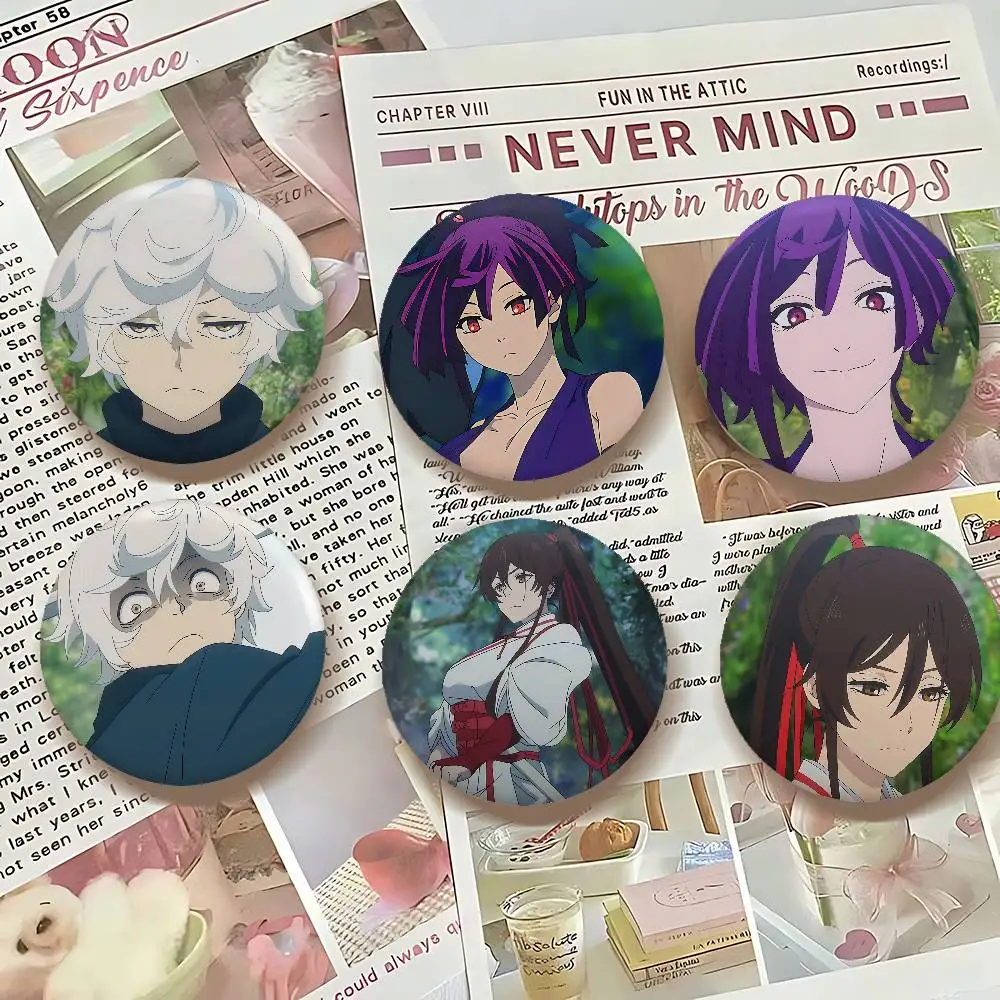 دبابيس طية صدر السترة المستديرة المميزة من كارتون هيلز بارادايس: دبابيس شارة لطيفة لملحقات حقيبة الكتف والهدايا التذكارية #1