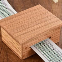 Y49A-15 Tone DIY Hand-Cranked Music Box Wooden Box With Hole Puncher And Paper Tapes Musical Instruments For Music Lovers