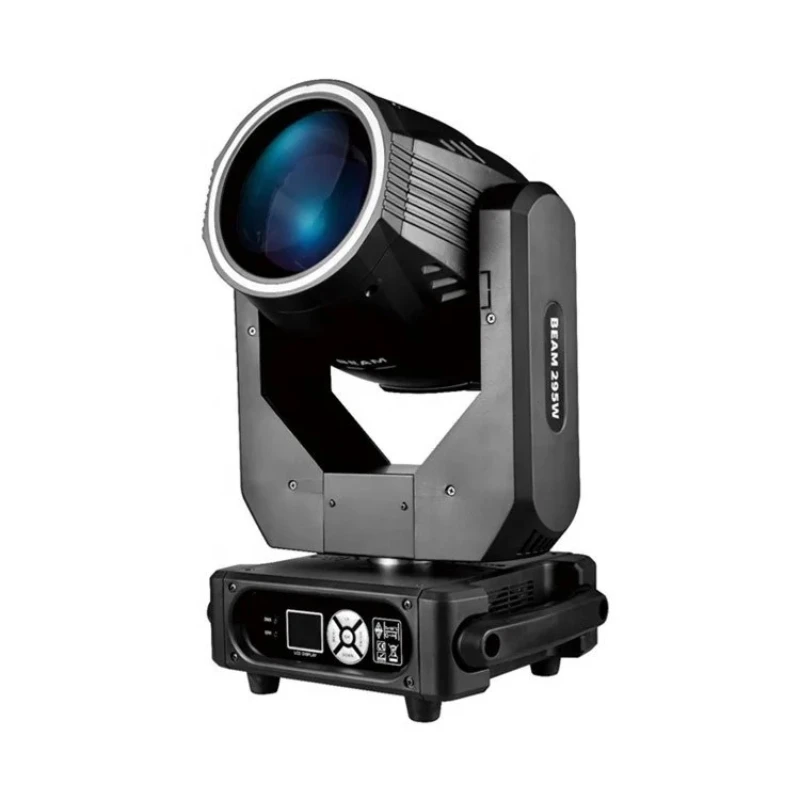 

295W stage beam of light with aperture LED computer shaking head pattern performance wedding bar live stream stage light