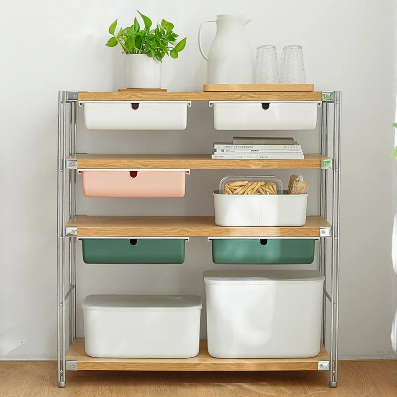 Under The Table Hidden Drawer Storage Box Multi-functional Office Desk Cabinet Paste Storage Finishing Box Large