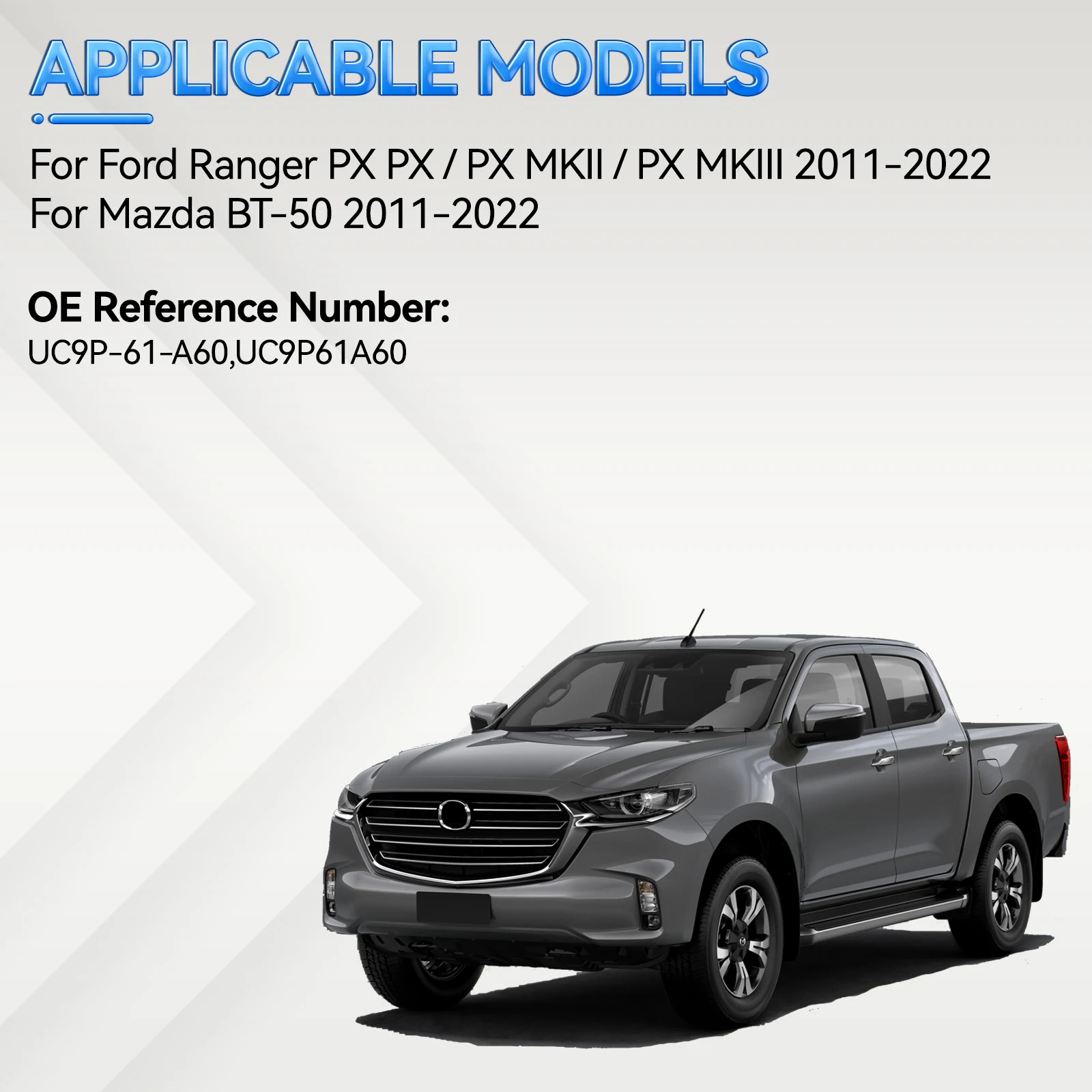 5-контактный дверной двигатель переменного тока с температурой нагревателя, привод переменного тока HV для Ford Ranger PX Mazda BT50 2011-2025 UC9P61A60 AB3919E616BA