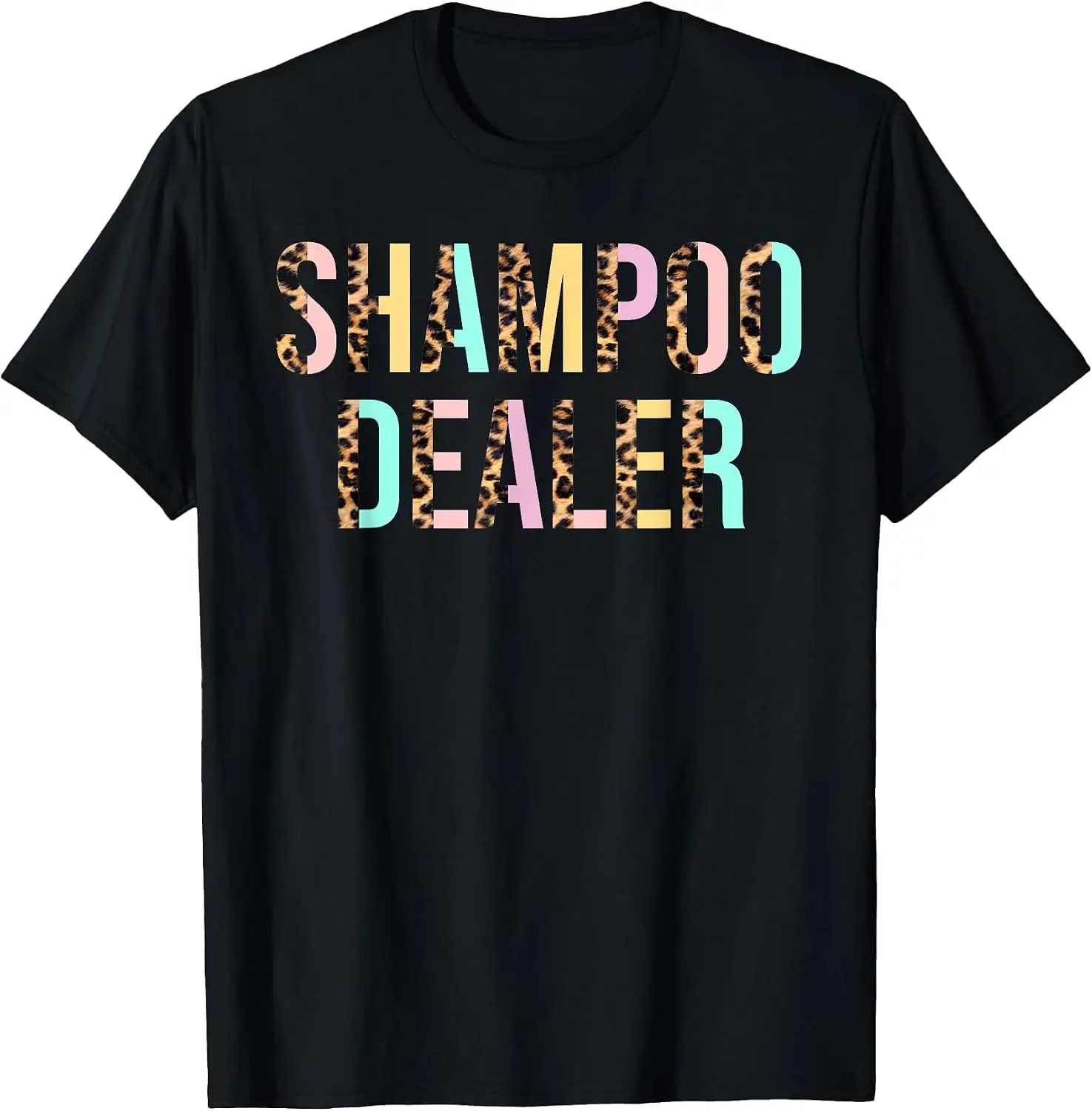 Shirt Shampoo Dealer Hairdresser T-Shirt Halloween Loose-Fit Pure Cotton Short-Sleeve Top – Stylish, Breathable, Plus-Size – Christmas Gift