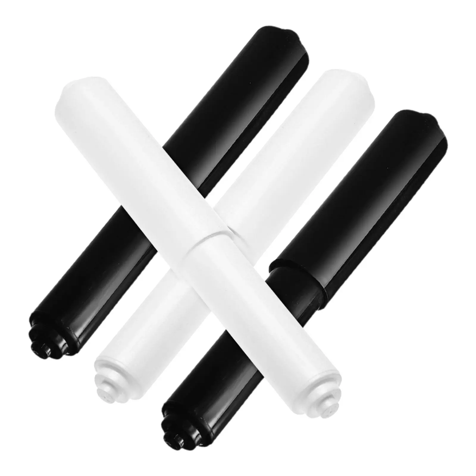 4Pcs Toilet Paper Holder Roller Replacement Rod Spring Loaded Toilet Paper Rack Insert for Bathroom Tissue Holder Smooth Silent