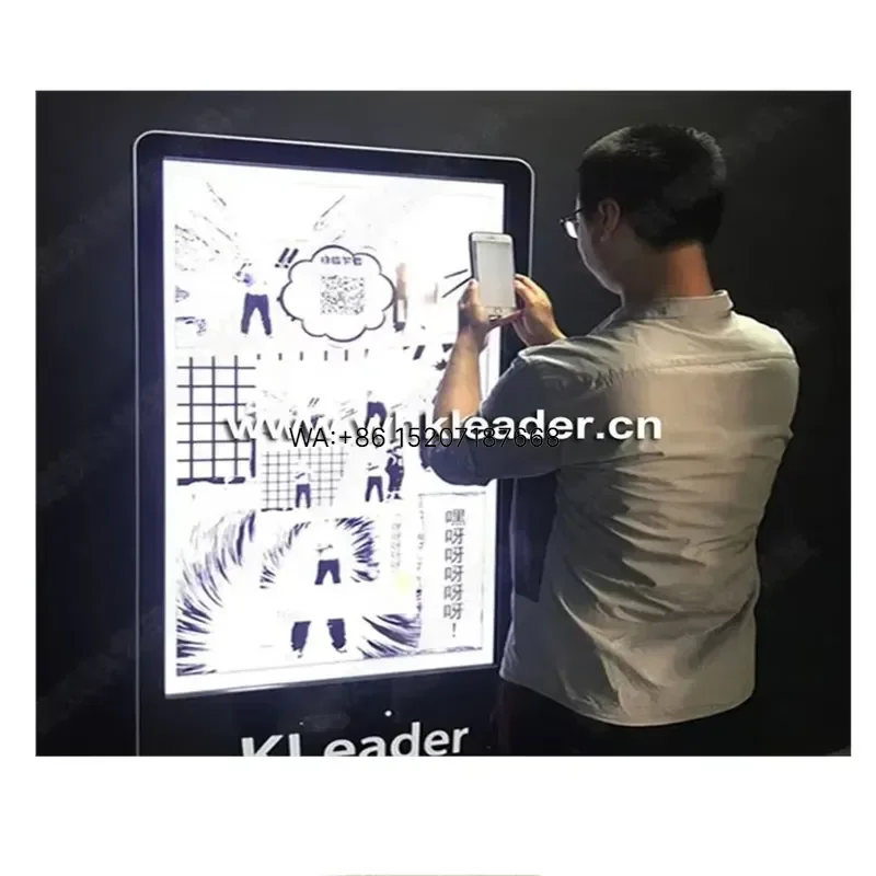 Wmwmnu Interactive Digital Signage Touch Display Floor Standing Advertising Kiosk Video Screen Outdoor Advertising Screen