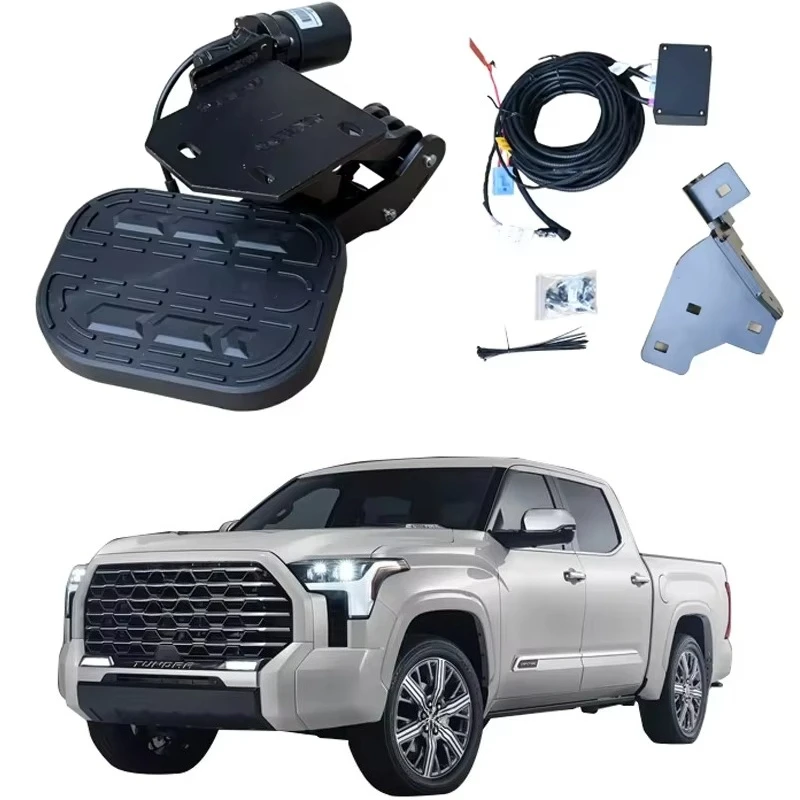 

Pickup Container Rear Dou Tailgate Electric Power Running Board Step After for Tundra Crew Cab 2022+