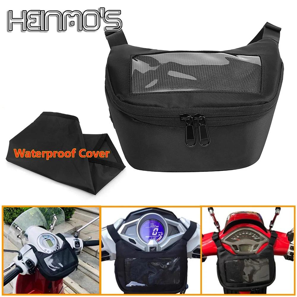 

For GTS GTV LX LXV Sprint Primavera 50 125 150 250 300 300ie Motorcycle Front GPS Storage Earphone Bag Windscreen Backpack