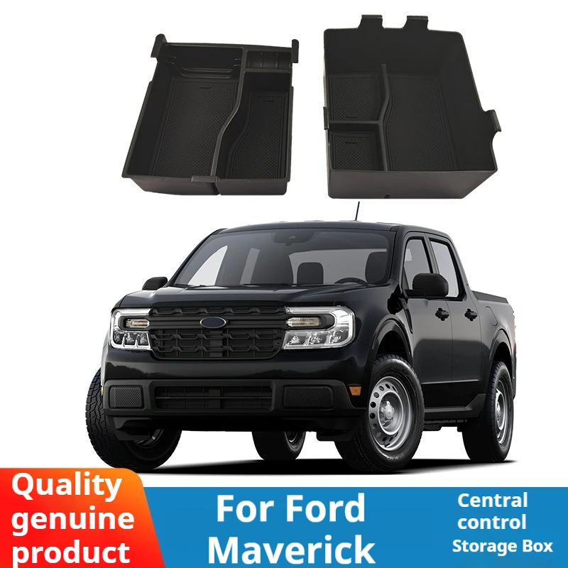 For Ford Maverick 2022-2024 car armrest box storage box with upper and lower layers car accessories
