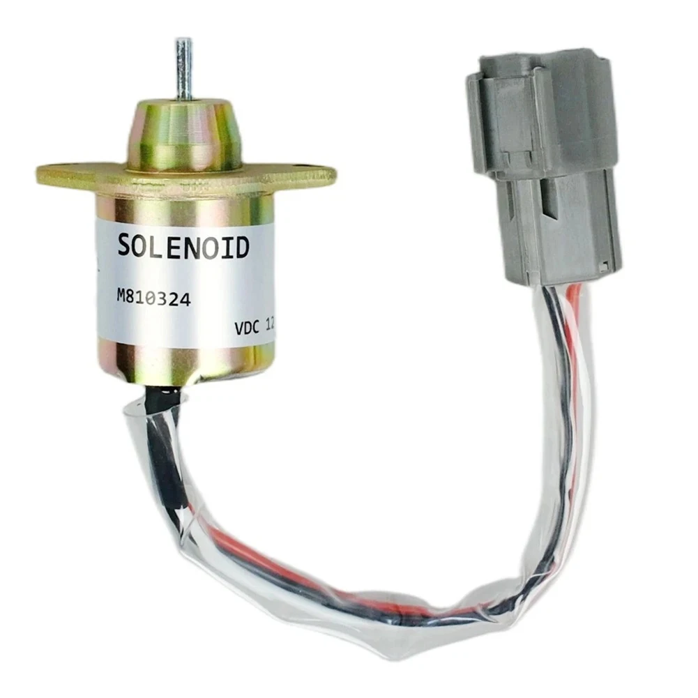 Fuel Shut Solenoid 12V For Yanmar Engine Solenoid 119233-77932 Fits For Excavator For Tractor For Loader For Bulldozer Heav