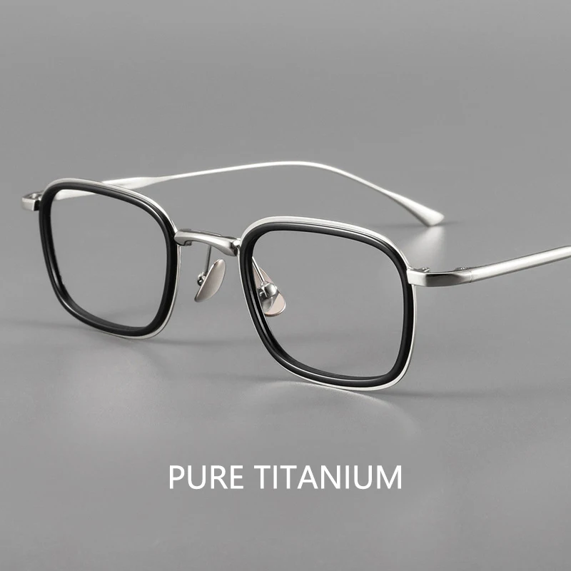 

Small Size Pure Titanium Glasses Fashion Retro Eyeglasses 19052 Myopia Optical Prescription Eyeglasses Frame Man Woman