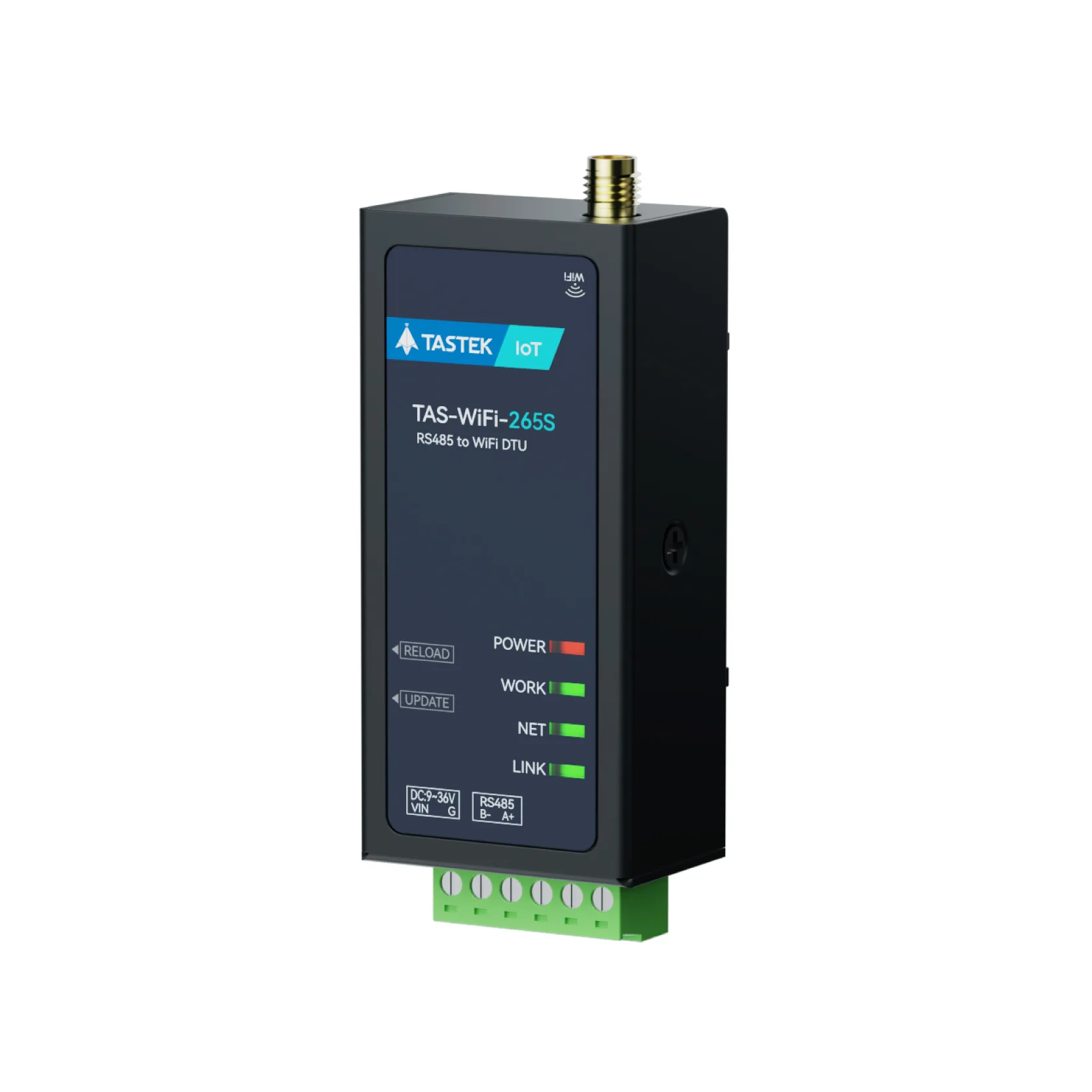 265S DIN-Rail Serial Server RS485 to wifi Converter DC5-36V Modbus Gateway Bidirectional Transparent Transmission