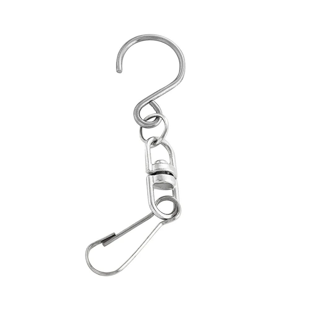 D9 6PCS Mini Wind Spinner Swivel Hooks DIY Wind Chimes Supplies Hanger Clip Hanging S Hooks Plants Bird Feeder Crystal Twisters - view 5