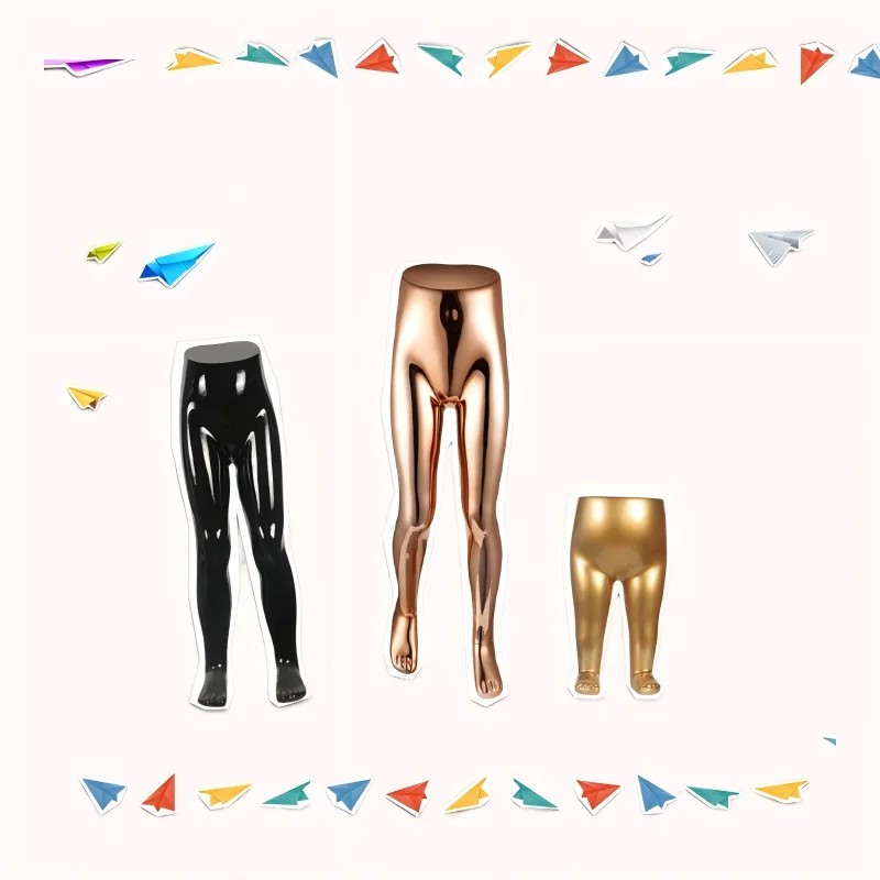 Colorful electroplated pants leg model children's clothing half-body model leg model clothing store