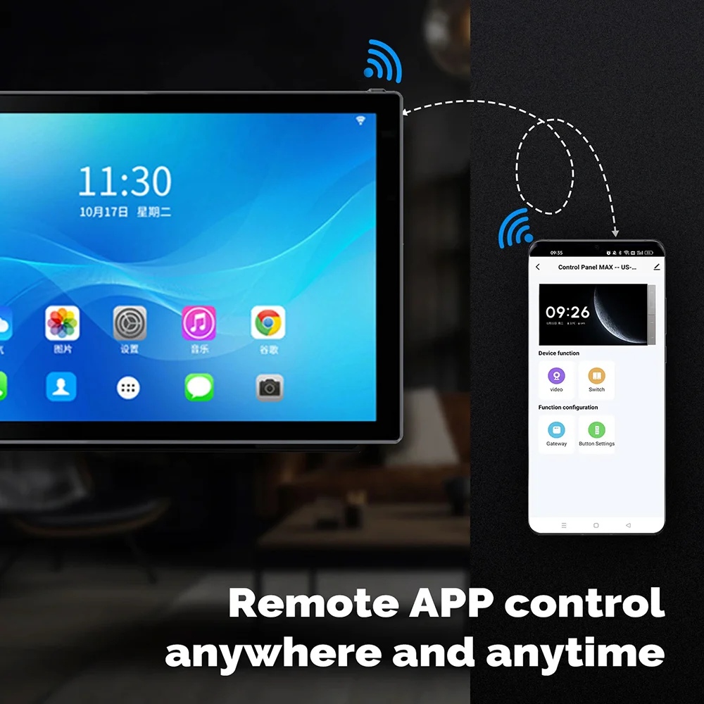 Jianshu-Panel de Control inteligente para el hogar, dispositivo con pantalla táctil de 7 pulgadas, compatible con Android, Asistente Hopanel, Tuya, Alexa y Google