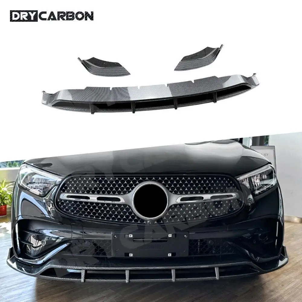 

Car Front Bumper Splitter Lip Spoiler Diffuser Guard Body Kits Cover For Mercedes Benz GLC Class X254 GLC 260 300 Sport 2023+