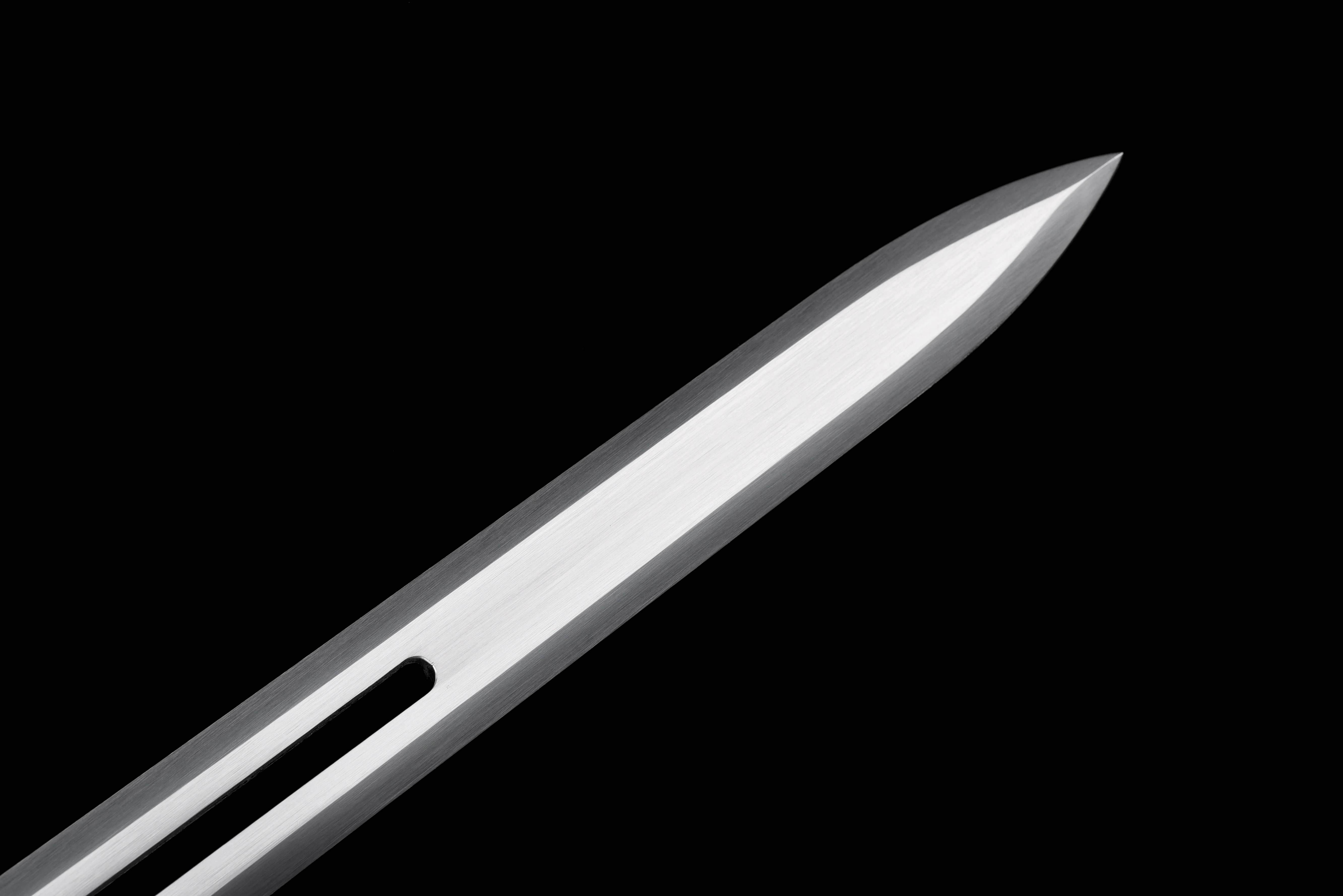 hollowed-out design samurai sword katana, the sharp blade for the medieval battle preparation Templar order cosplay,  full tang