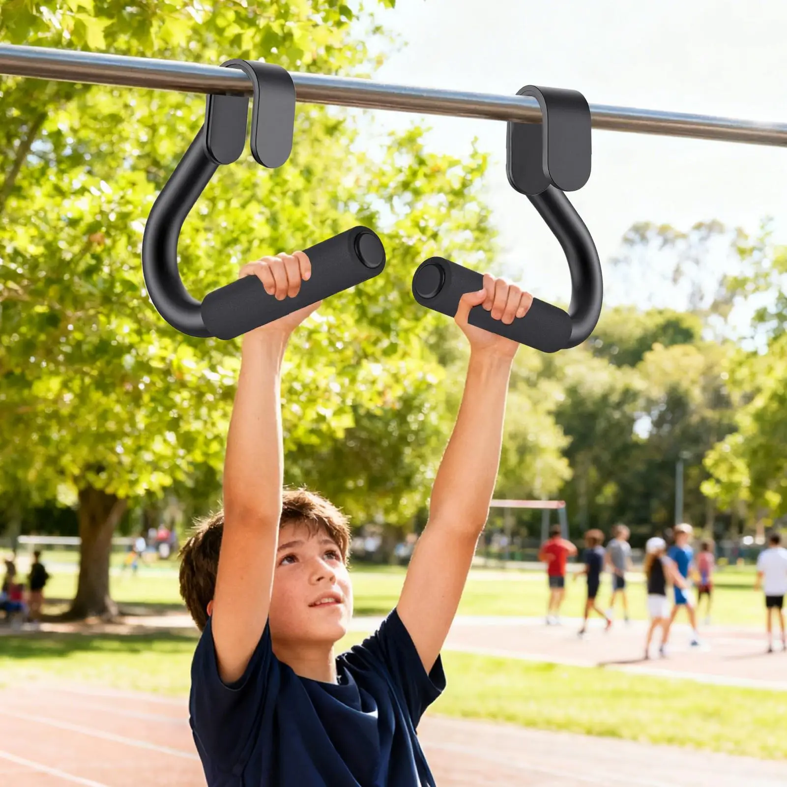 1 زوج اللياقة البدنية مقبض متعدد الوظائف هوك قبضة سحب ما يصل Deadlift قوة التدريب مقبض المنزل رياضة التجديف كابل آلة قبضة
