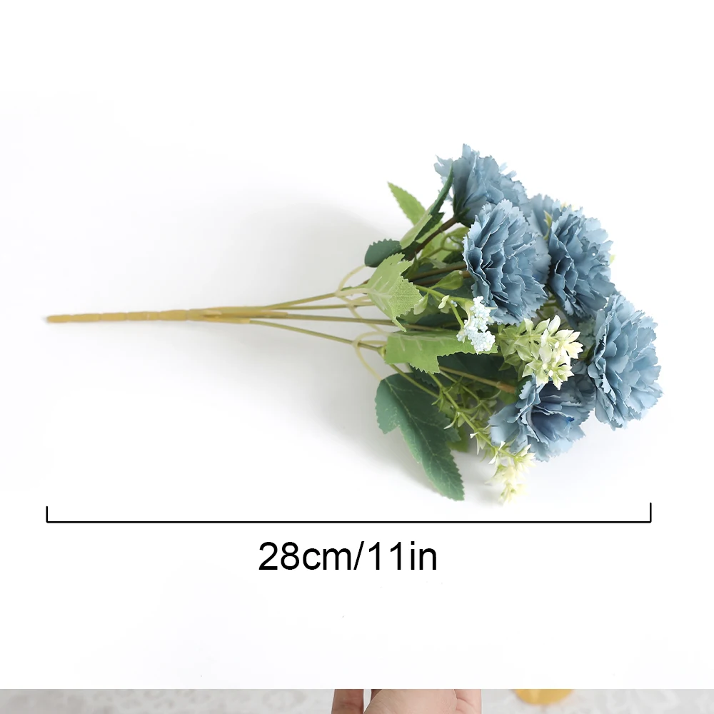 1/3Pieces Of Carnation 28cm Artificial Bouquet Home Room Decoration Stone Bamboo Garden Wedding Deco DIY Bride Holding Flowers