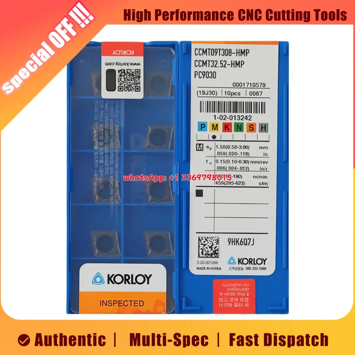 

Original CCMT06 CCMT09 CCMT0602 04 08 CCMT09T3 02 -HMP MP VF X342 HA PC9030 X343 CC2500 PC5300 NC3225 NC3020 H01 Turning I