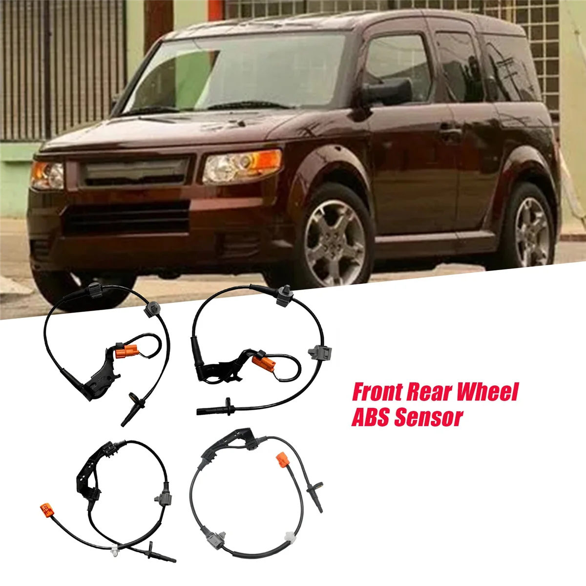 Sensor de velocidad de rueda ABS para Honda Elements, 2,4 L, 2003-2011, 57450-SCV-A01, 57455-SCV-A01, 57470-SCV-A01, 57475SCVA01, 1 juego/4 piezas