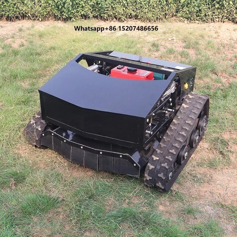 DDP CE EPA Remote Lawn Mower Crawler Rc Mower Robot Smart Mini Tractor Gas Zero Turn Robot Gas Snow Plow Snow Blade Lawn Mower