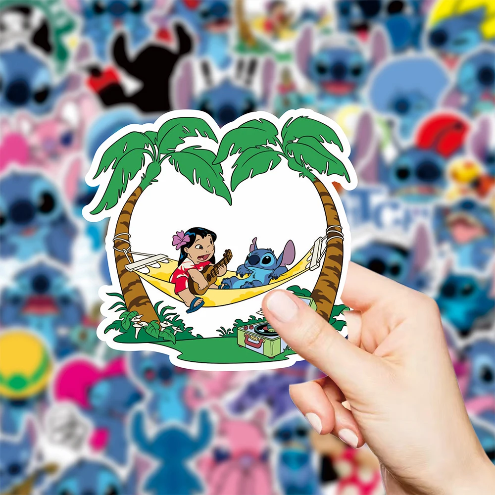 

10/30/50/100pcs Cute Disney Cartoon Lilo Stitch Stickers Aesthetic Kawaii Decals DIY Phone Case Laptop Kawaii Anime Sticker Pack