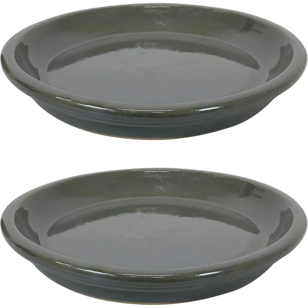 

Поддоны для растений 9 дюймов - дренажные подставки для уличных горшков, набор из 2 штук, серые