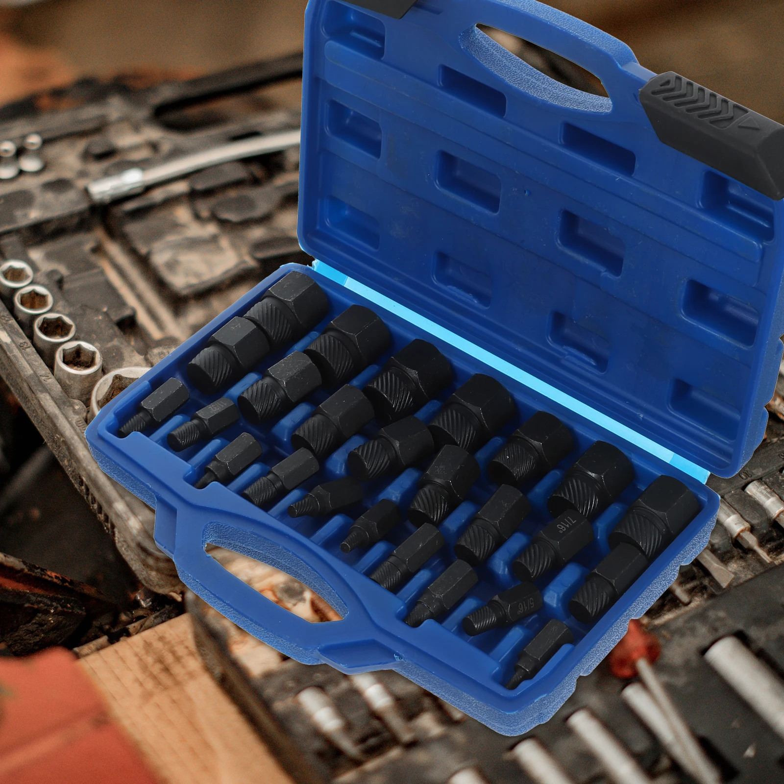 

1 set Nut Extractor Set Screw Extractor Kit Broken Bolt Remover Socket Tools Stripped Screw Solution Car Axle Parts